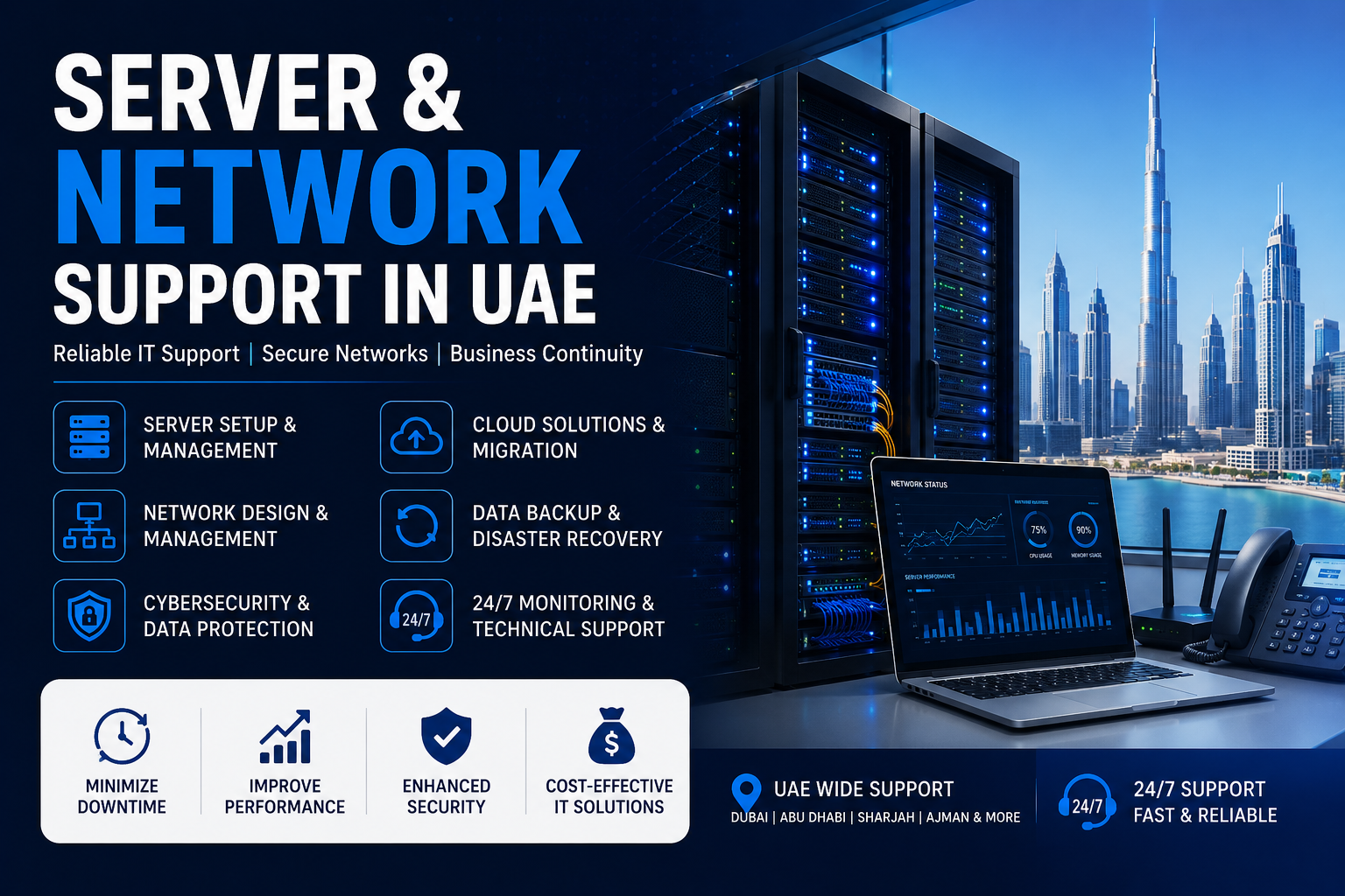 Server and Network Support in UAE