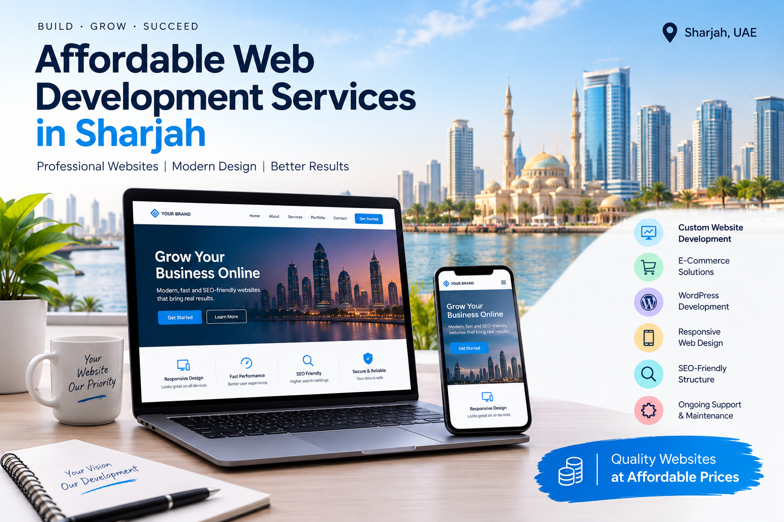 Affordable Web Development Services in Sharjah